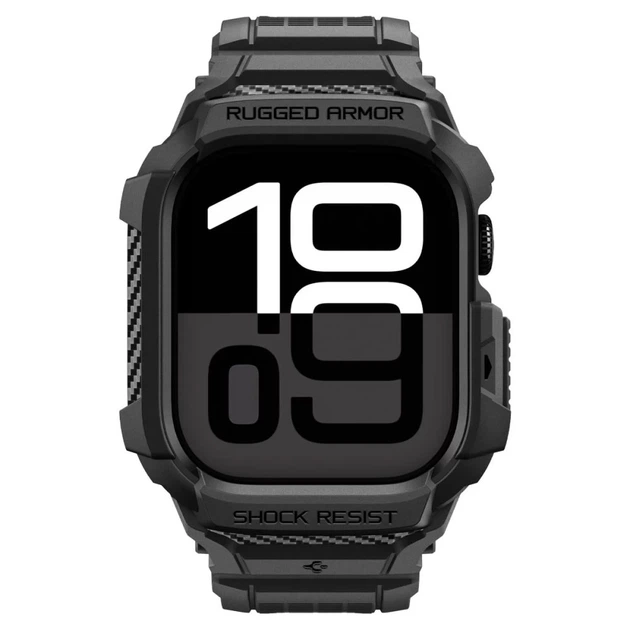 Чохол-ремінець Spigen Rugged Armor Pro V2 для Apple Watch 11 | 10 42 mm Matte Black (ACS10494) - зображення 2