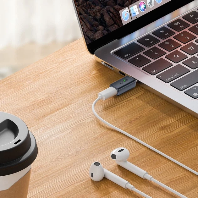 Аудиоадаптер Tech-Protect UltraBoost USB-C to Lightning Grey (5906302372508) - Фото 3 Аудиоадаптер Tech-Protect UltraBoost USB-C to Lightning Grey (5906302372508) - изображение 3
