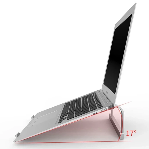 Подставка для ноутбука Tech-Protect ULS100 Universal Laptop Stand Silver (5906302309856) - изображение 4