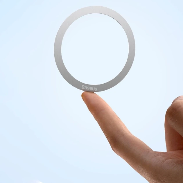 Магнитное кольцо Baseus Halo Series Magnetic Ring Silver Silver (2 Pack) (PCCH000012) - Фото 15 Магнитное кольцо Baseus Halo Series Magnetic Ring Silver Silver (2 Pack) (PCCH000012) - изображение 15