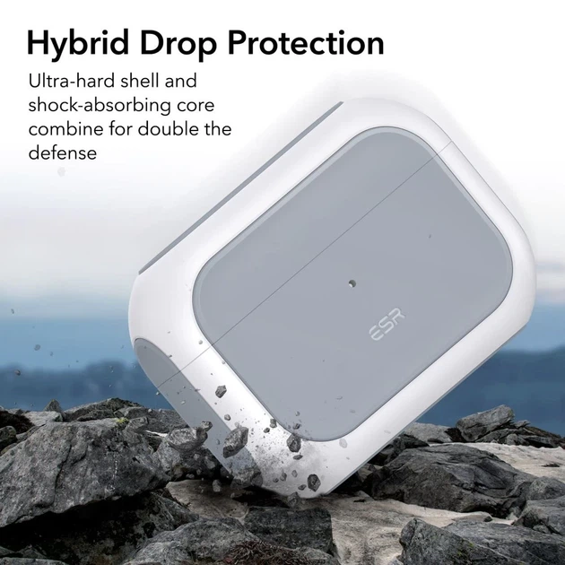 Чехол ESR Orbit Halolock для AirPods Pro 1 | 2 White with MagSafe (4894240171653) - изображение 5