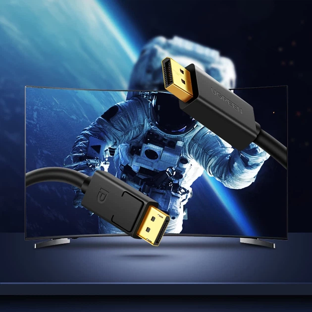 Кабель Ugreen DisplayPort to DisplayPort 3m Black (6957303812127) - изображение 3