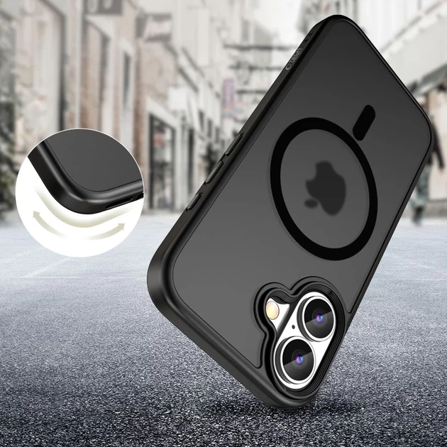 Чехол Tech-Protect MagMat для iPhone 16 Matte Black with MagSafe (5906302311088) - изображение 2