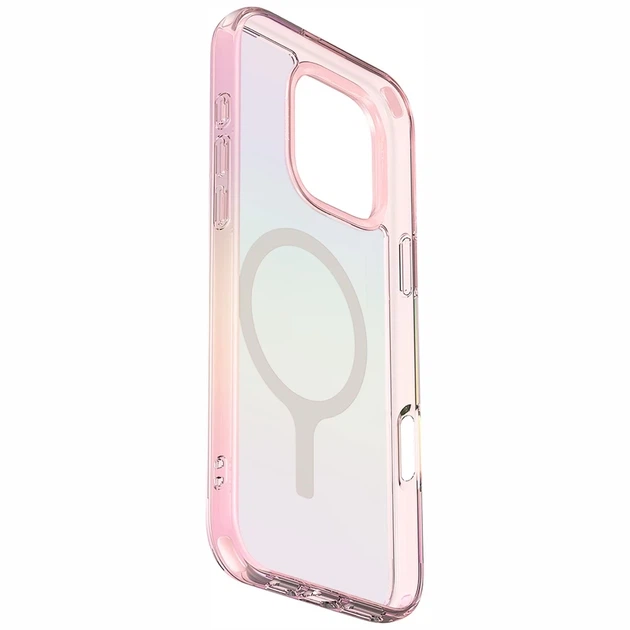 Чохол UNIQ Iridescia для iPhone 16 Pro Max Pink Prism with MagSafe (UNIQ-IP6.9P(2024)-IRDMPPRS) - зображення 3