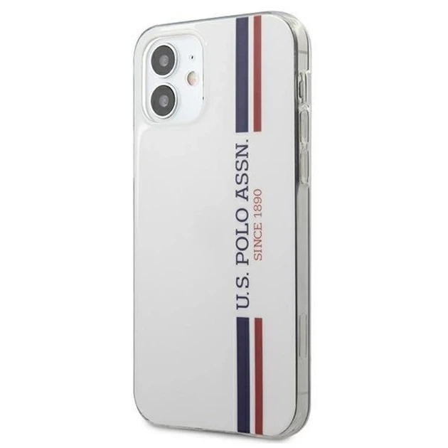 Чохол U.S. Polo Assn Tricolor Pattern Collection для iPhone 12 mini White (USHCP12SPCUSSWH) - зображення 2