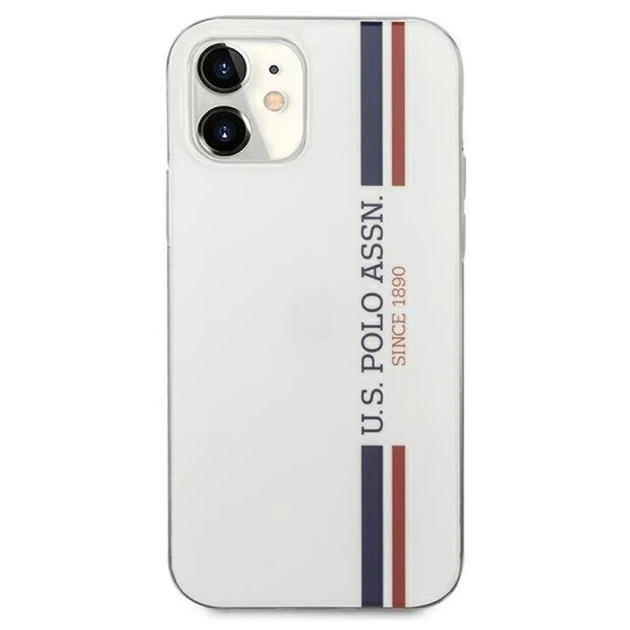 Чохол U.S. Polo Assn Tricolor Pattern Collection для iPhone 12 mini White (USHCP12SPCUSSWH) - зображення 3
