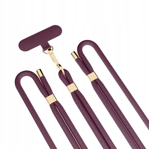 Универсальный шнурок 3MK EasyClip Elite Mulberry with Gold Metal (5903108572576) - изображение 3