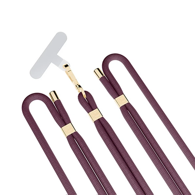 Универсальный шнурок 3MK EasyClip Elite Mulberry with Gold Metal (5903108572576) - изображение 4