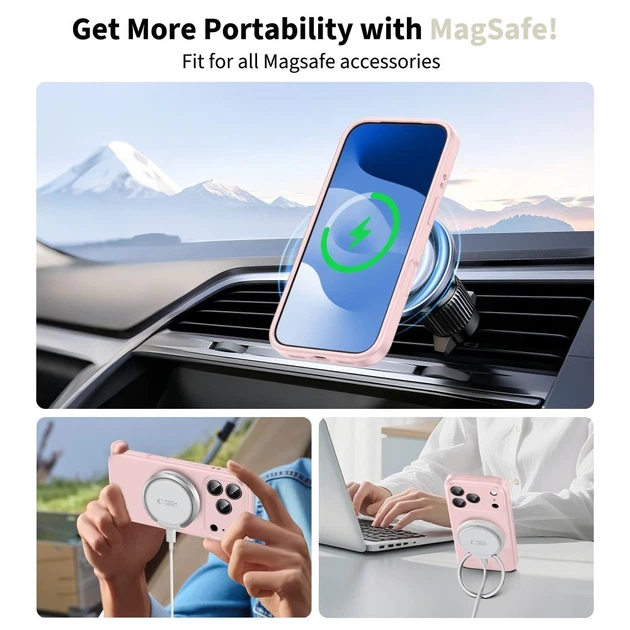 Чехол Tech-Protect Silicone для iPhone 17 Pro Pink Pearl with MagSafe (5906302330232) - изображение 3