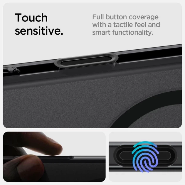 Чехол Spigen Ultra Hybrid "T" для iPhone 16 Pro Frost Black with MagSafe (ACS08514) - изображение 10