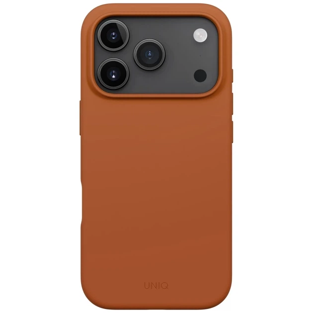 Чохол Uniq Lino для iPhone 17 Pro Orange with MagSafe (UNIQ-IP6.3P(2025)-LINOMSORG) - зображення 2