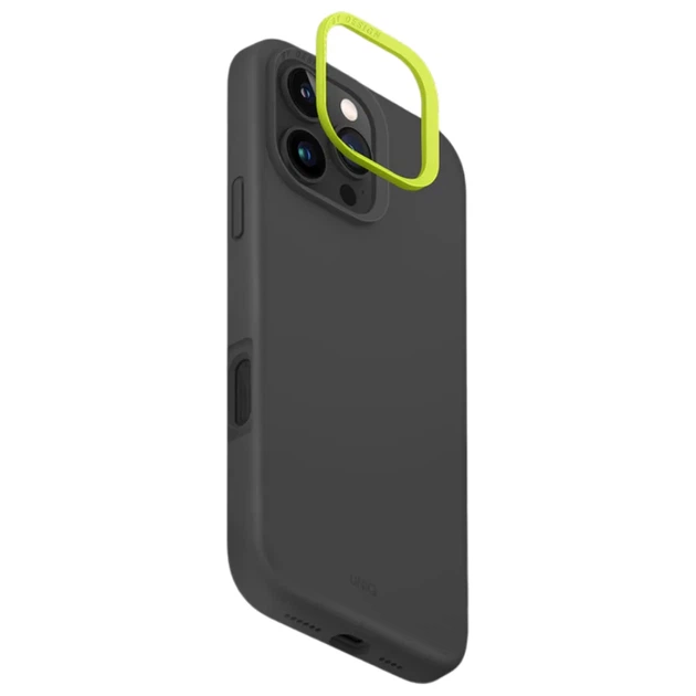 Чохол UNIQ Lino Hue для iPhone 16 Pro Max Charcoal Grey with MagSafe (UNIQ-IP6.9P(2024)-LINOHMGRY) - зображення 3