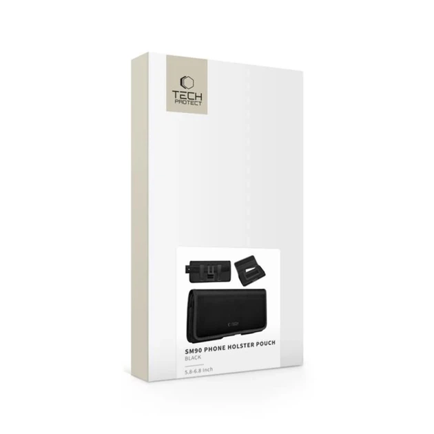 Универсальный чехол Tech-Protect Universal Phone Holster Pouch для телефону 5.8–6.8 inch Black (5906302332052) - изображение 5