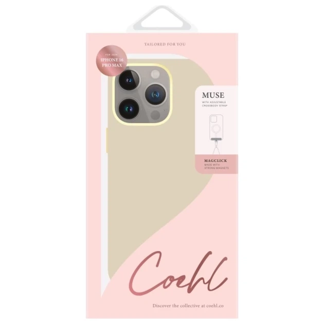 Чохол UNIQ Coehl Muse для iPhone 16 Pro Max Cream with MagSafe (UNIQ-IP6.9P(2024)-MUSMCREM) - зображення 6