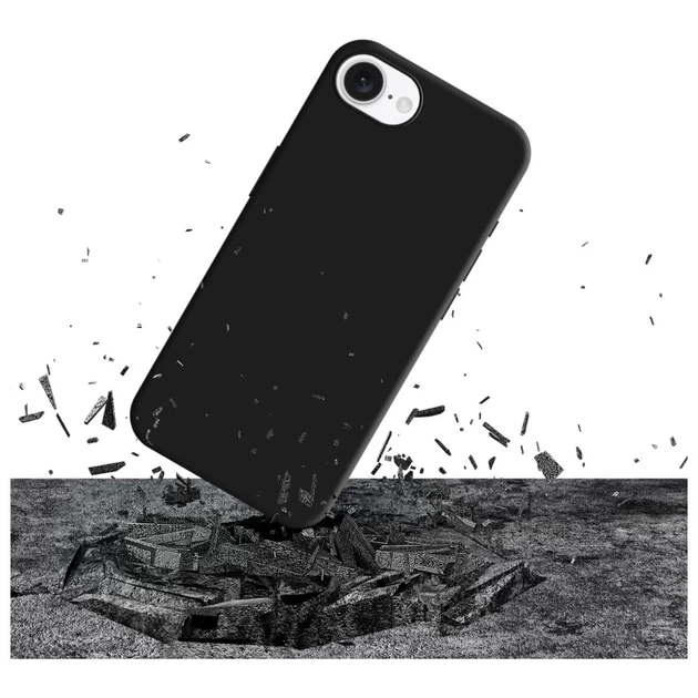 Чехол 3mk Silicone Case для iPhone 16e Black (5903108562911) - изображение 3