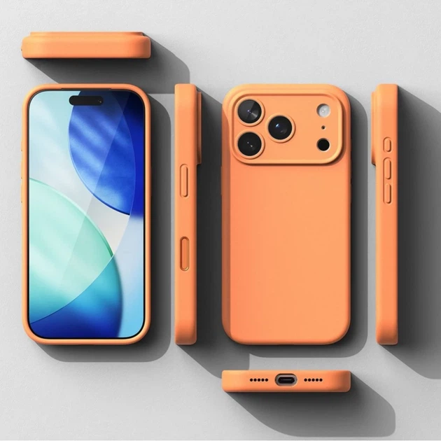 Чехол Ringke Silicone Magnetic для iPhone 17 Pro Max Tangerine with MagSafe (8800328810464) - изображение 7