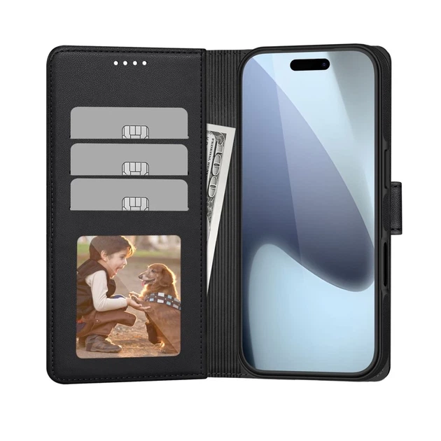 Чехол-книжка Tech-Protect Wallet для iPhone 17 Matte Black with MagSafe (5906302330379) - изображение 2