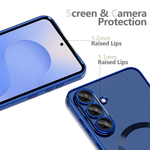 Чехол Tech-Protect MagFlex для Samsung Galaxy S25 FE (S731) Navy Blue with MagSafe (5906302332847) - изображение 5