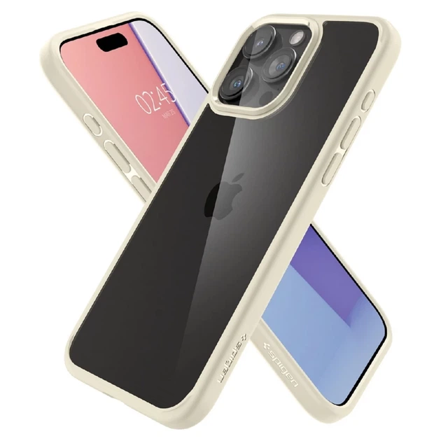 Чехол Spigen Crystal Hybrid для iPhone 15 Pro Max Sand Beige (8809896747578) - изображение 7
