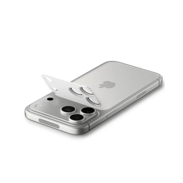 Защитное стекло Spigen для камеры iPhone 17 Pro Max Optik Pro XL Glas.TR EZ Fit Camera Protector Silver (AGL10652) - Фото 4 Защитное стекло Spigen для камеры iPhone 17 Pro Max Optik Pro XL Glas.TR EZ Fit Camera Protector Silver (AGL10652) - изображение 4
