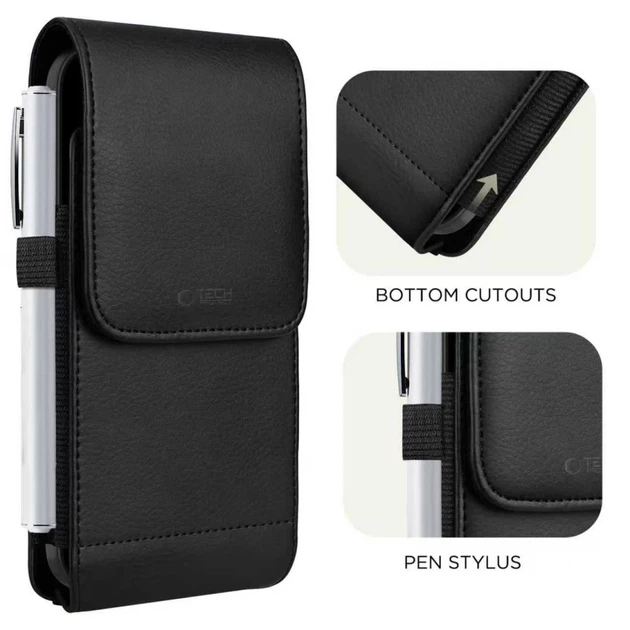 Универсальный чехол Tech-Protect Universal Phone Holster Pouch для телефону 5.8–6.8 inch Black (5906302363520) - изображение 2