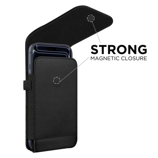 Универсальный чехол Tech-Protect Universal Phone Holster Pouch для телефону 5.8–6.8 inch Black (5906302363520) - изображение 4