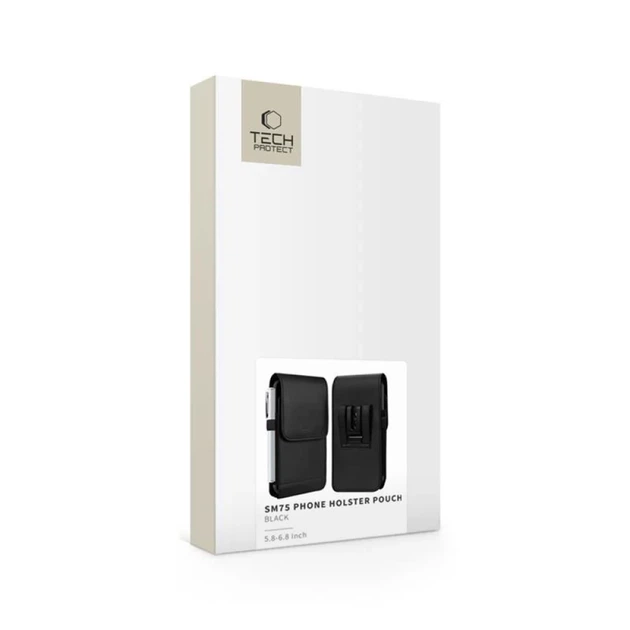 Универсальный чехол Tech-Protect Universal Phone Holster Pouch для телефону 5.8–6.8 inch Black (5906302363520) - изображение 6