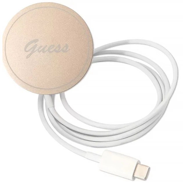 Чохол із зарядним пристроєм Guess 4G Print + Charger Set для iPhone 13 Pro Brown with MagSafe (GUBPP13LH4EACSW) - зображення 8