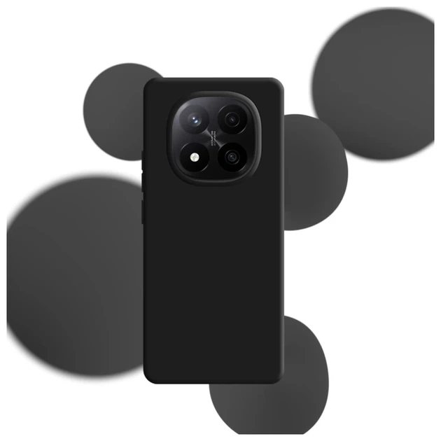 Чехол 3mk Silicone Case для Xiaomi Redmi Note 14 Pro Plus 5G Black (5903108639583) - изображение 2