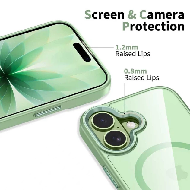 Чехол Tech-Protect MagMat для iPhone 17 Sage Clear with MagSafe (5906302334216) - изображение 5