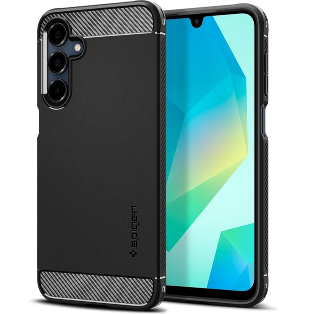 Чохол Spigen Rugged Armor для Samsung Galaxy A16 Matte Black (8809971237215) - Фото 1 Чохол Spigen Rugged Armor для Samsung Galaxy A16 Matte Black (8809971237215) - зображення 1