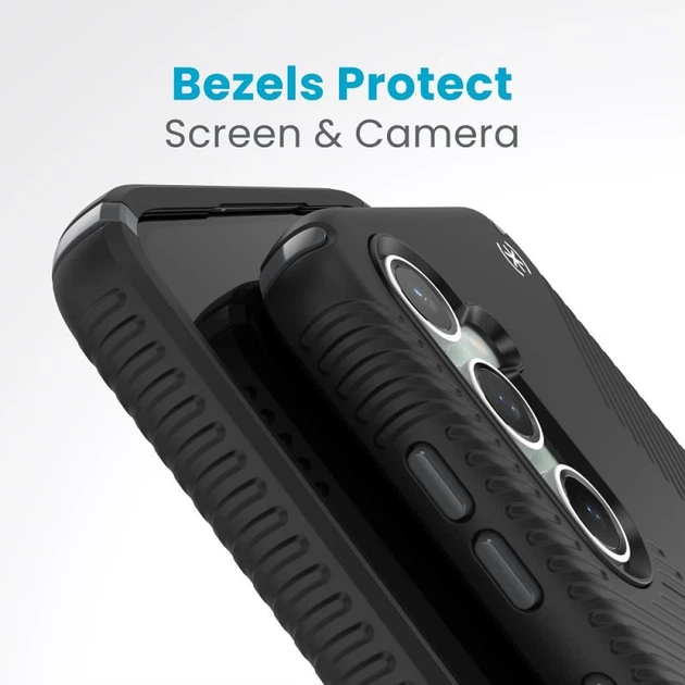 Чехол Speck Presidio2 Grip для Samsung Galaxy S23 FE (S711) Black/Slate Grey (150589-3205) - Фото 4 Чехол Speck Presidio2 Grip для Samsung Galaxy S23 FE (S711) Black/Slate Grey (150589-3205) - изображение 4