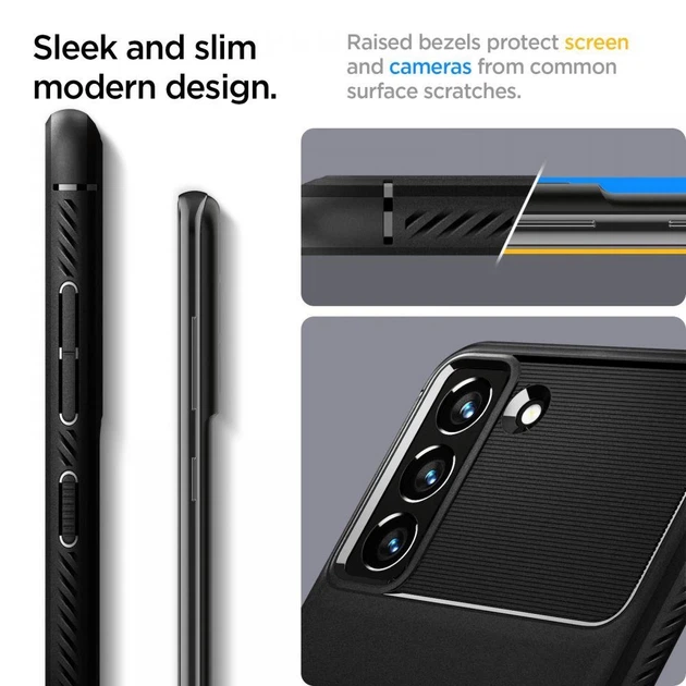 Чехол Spigen для Samsung Galaxy S21 FE Rugged Armor Matte Black (ACS03049) - изображение 12