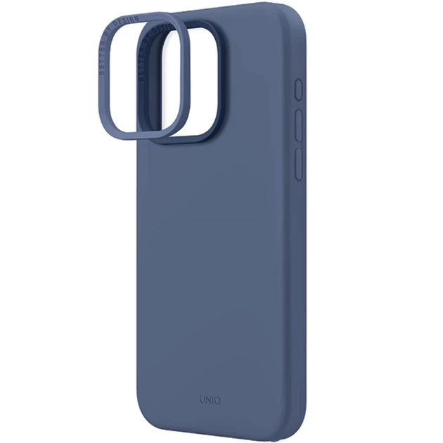 Чохол Uniq Lino Hue для iPhone 15 Pro Max Navy Blue with MagSafe (Uniq-IP6.7P(2023)-LINOHMBLU) - Фото 3 Чохол Uniq Lino Hue для iPhone 15 Pro Max Navy Blue with MagSafe (Uniq-IP6.7P(2023)-LINOHMBLU) - зображення 3