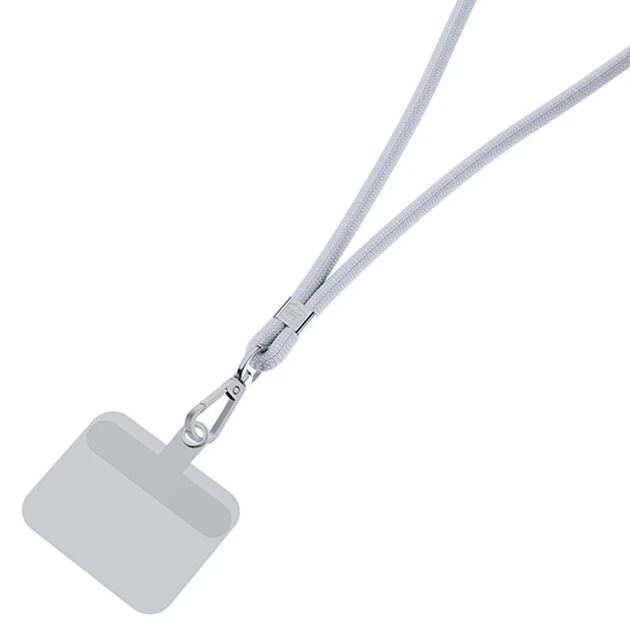 Универсальный шнурок 3mk EasyClip Grey with Silver Metal (5903108568647) - изображение 5