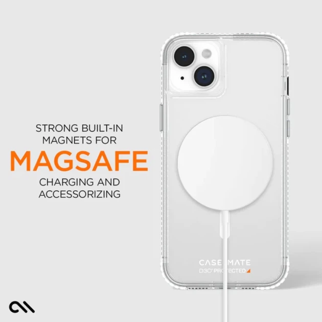 Чохол Case-Mate Ultra Tough D3O Clear для iPhone 15 Plus Clear with MagSafe (CM051580) - Фото 13 Чохол Case-Mate Ultra Tough D3O Clear для iPhone 15 Plus Clear with MagSafe (CM051580) - зображення 13