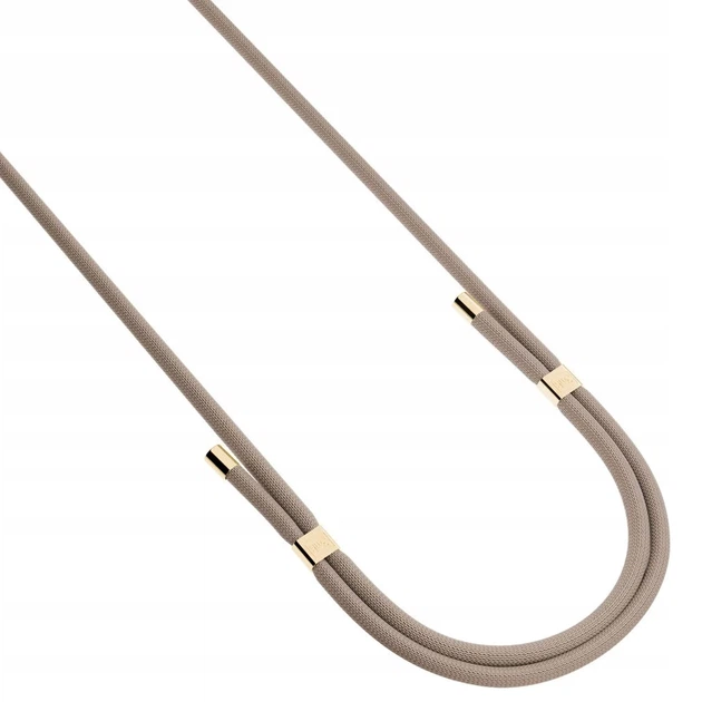 Универсальный шнурок 3mk EasyClip Elite Taupe with Gold Metal (5903108572606) - изображение 3