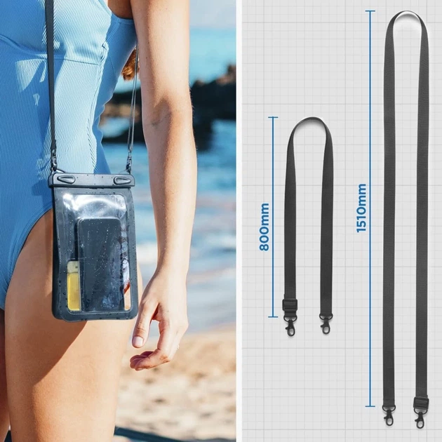 Водонепроникний чохол Spigen Universal Waterproof Case Black (ACS09745) - зображення 13