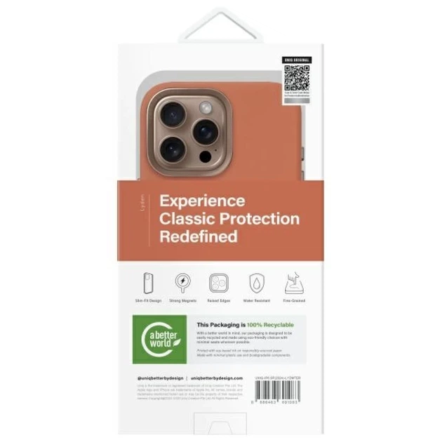 Чохол UNIQ Lyden для iPhone 16 Pro Max Terracotta with MagSafe (UNIQ-IP6.9P(2024)-LYDMTER) - зображення 8