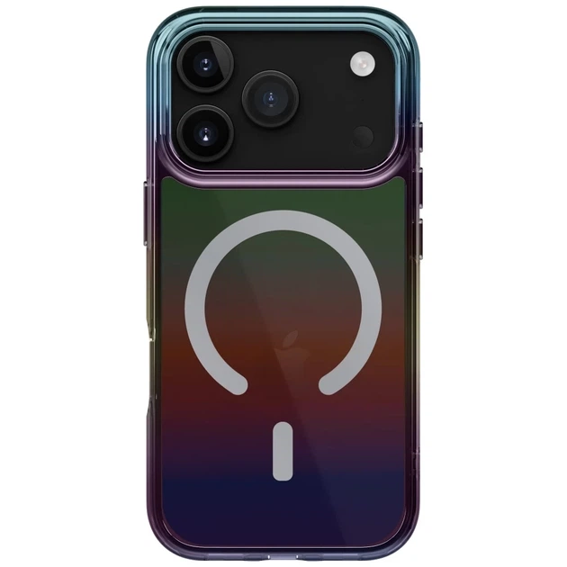 Чохол Uniq Iridescia для iPhone 17 Pro Midnight Quartz with MagSafe (UNIQ-IP6.3P(2025)-IRDMMQTZ) - Фото 2 Чохол Uniq Iridescia для iPhone 17 Pro Midnight Quartz with MagSafe (UNIQ-IP6.3P(2025)-IRDMMQTZ) - зображення 2