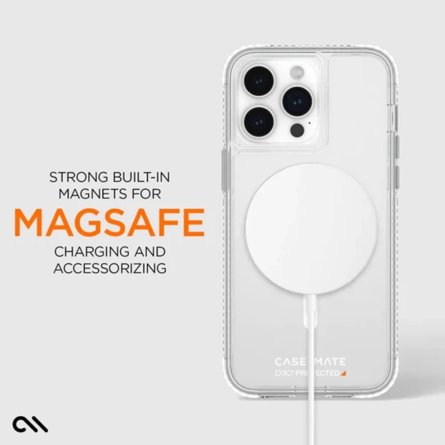 Чохол Case-Mate Ultra Tough D3O Clear для iPhone 15 Pro Max Clear with MagSafe (CM051674) - зображення 11