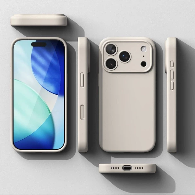 Чехол Ringke Silicone Magnetic для iPhone 17 Pro с MagSafe Stone (8800328811164) - изображение 7