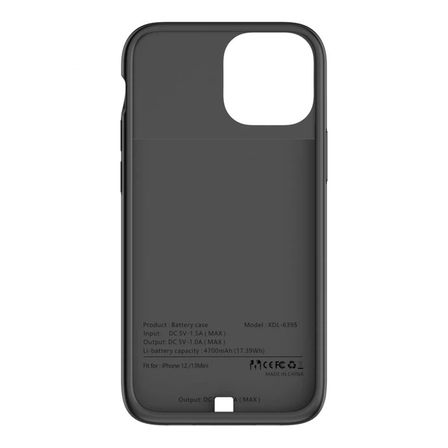 Чехол Tech-Protect Powercase 4700 mAh для iPhone 12 mini | 13 mini Black (9589046917813) - Фото 2 Чехол Tech-Protect Powercase 4700 mAh для iPhone 12 mini | 13 mini Black (9589046917813) - изображение 2