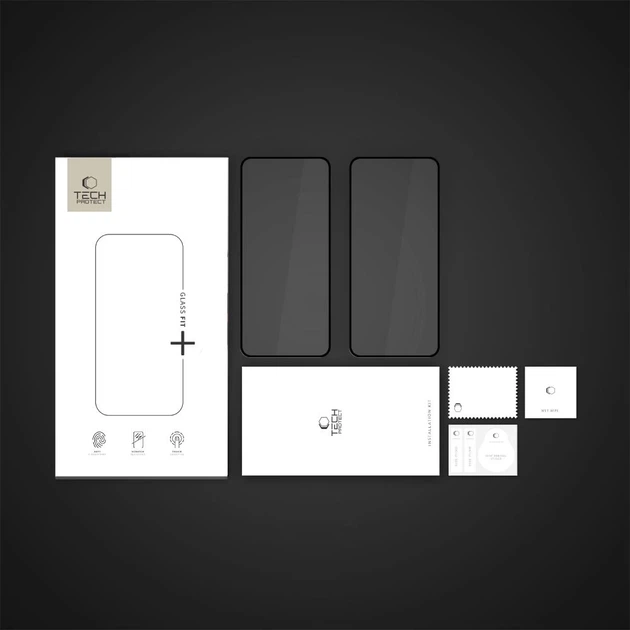 Защитное стекло Tech-Protect Glass Fit+ для Samsung Galaxy XСover 7 (G556) | XCover 7 Pro Black (2 pack) (5906302368112) - изображение 5