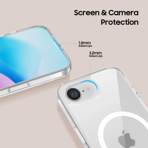Чохол Tech-Protect FlexAir Hybrid для iPhone 16e Clear with MagSafe (5906302360192) - зображення 4