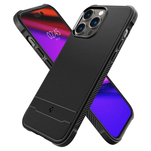 Чохол Spigen Rugged Armor для iPhone 14 Pro Max Matte Black with MagSafe (ACS04812) - зображення 6