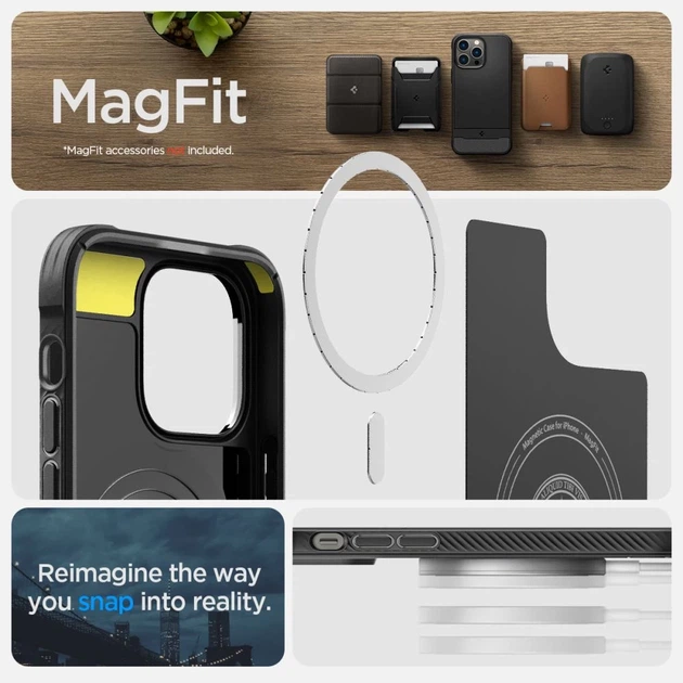Чохол Spigen Rugged Armor для iPhone 14 Pro Max Matte Black with MagSafe (ACS04812) - зображення 13