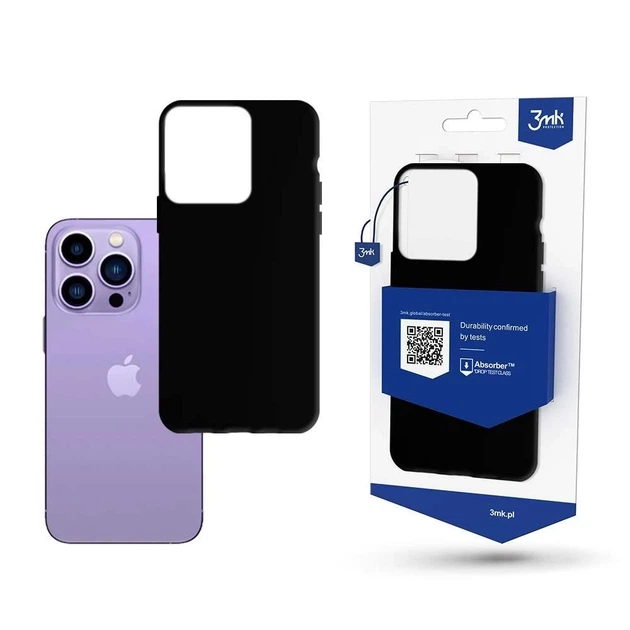 Чохол 3mk Matt Case для iPhone 14 Pro Max Black (5903108476881) - Фото 1 Чохол 3mk Matt Case для iPhone 14 Pro Max Black (5903108476881) - зображення 1