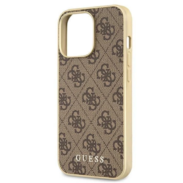 Чохол Guess 4G Collection для iPhone 13 Pro Brown with MagSafe Brown (GUHMP13LG4GB) - зображення 6