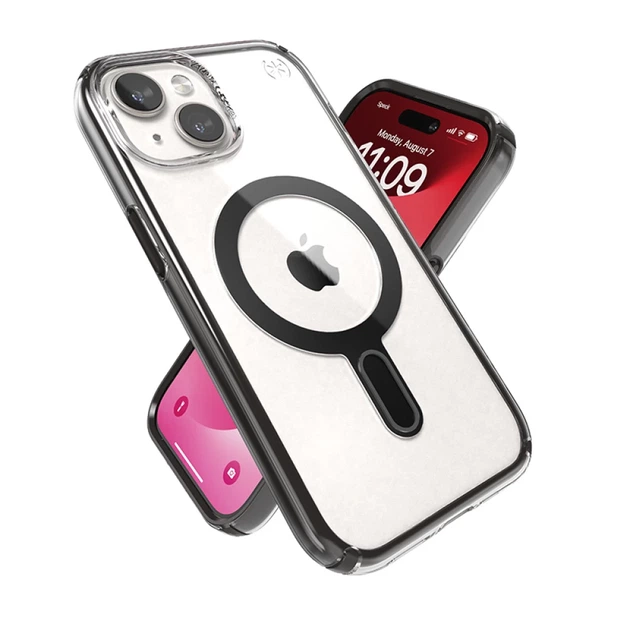 Чехол Speck Presidio Perfect-Clear ClickLock для iPhone 15 | 14 | 13 Clear Black with MagSafe (150441-3233) - Фото 11 Чехол Speck Presidio Perfect-Clear ClickLock для iPhone 15 | 14 | 13 Clear Black with MagSafe (150441-3233) - изображение 11